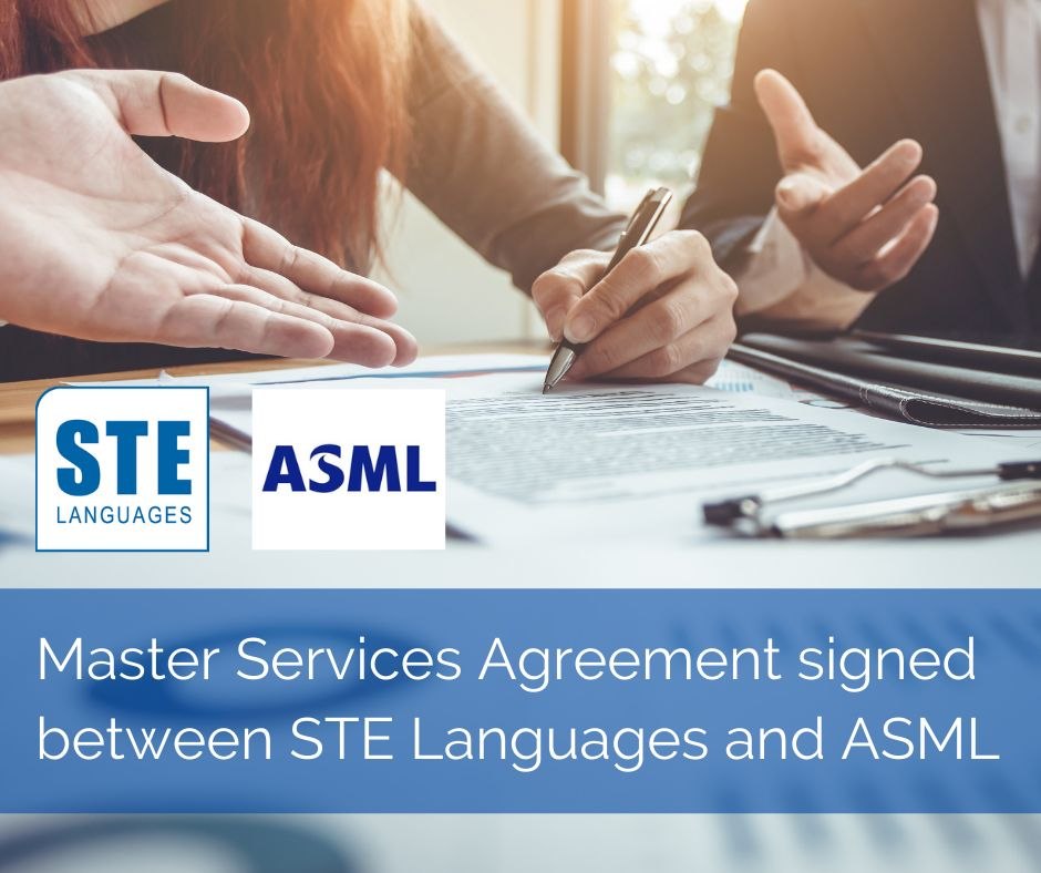 Master Services Agreement STE Languages - ASML